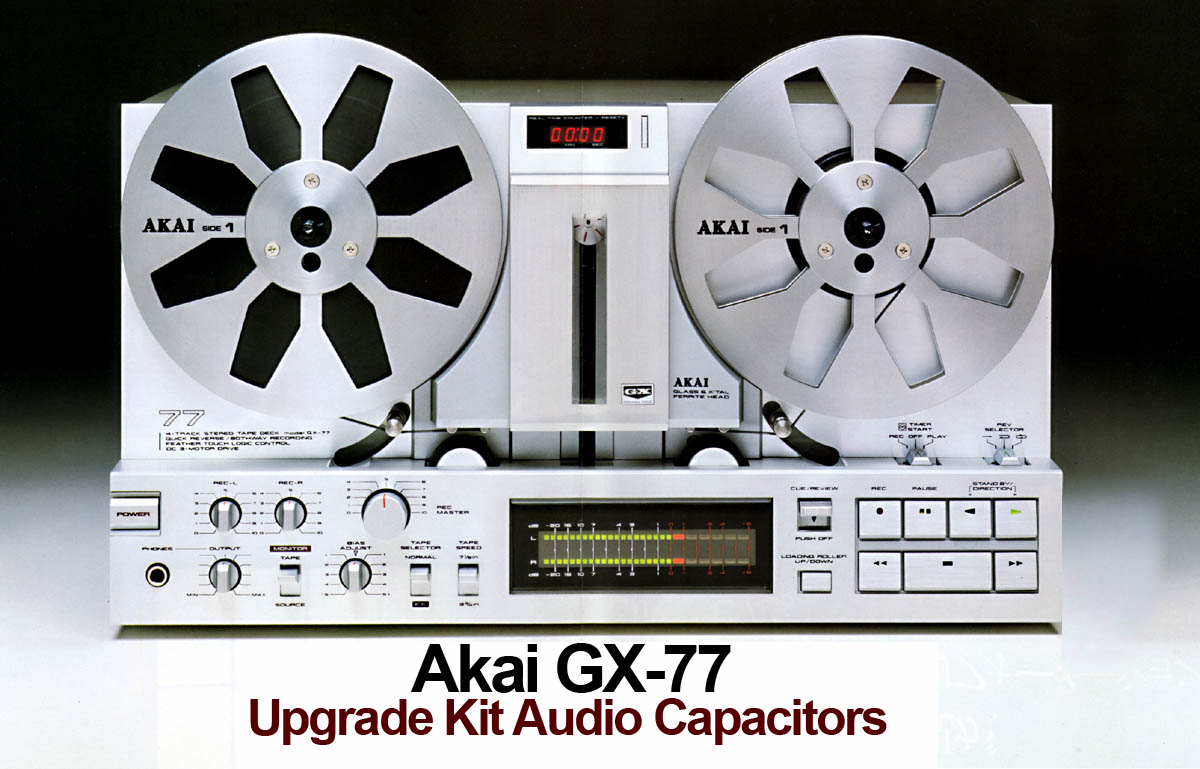 Akai GX-77 Upgrade Kit Audio Capacitors.