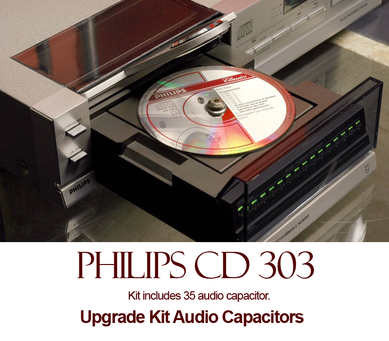Philips CD 303 Upgrade Kit Audio Capacitors