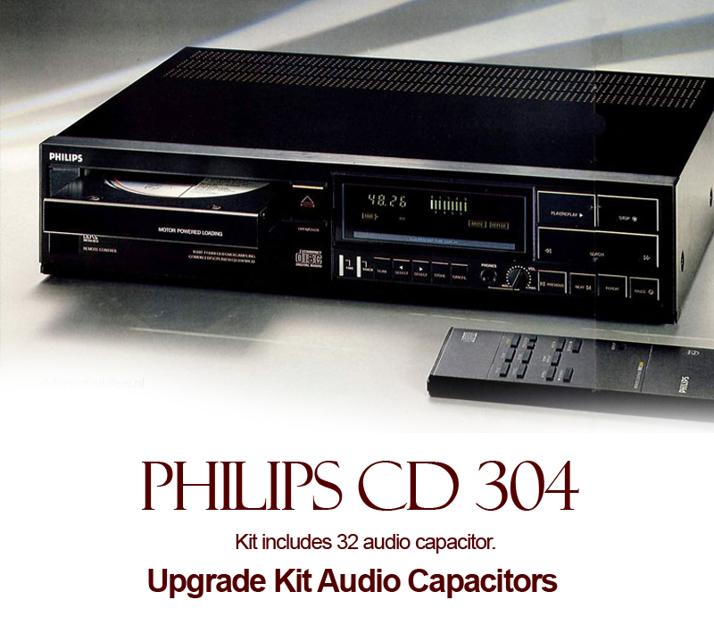 Philips CD 304 Upgrade Kit Audio Capacitors