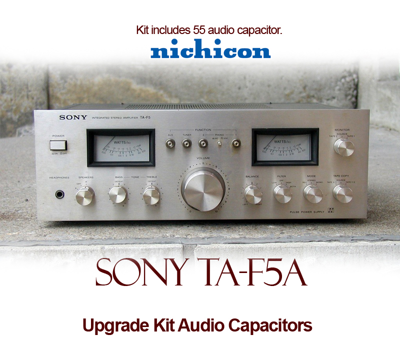 Sony TA-F5A Upgrade Kit Audio Capacitors