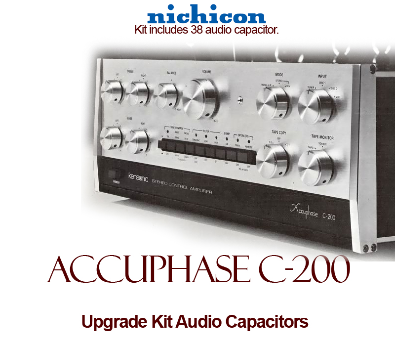 Accuphase C-200 Upgrade Kit Audio Capacitors