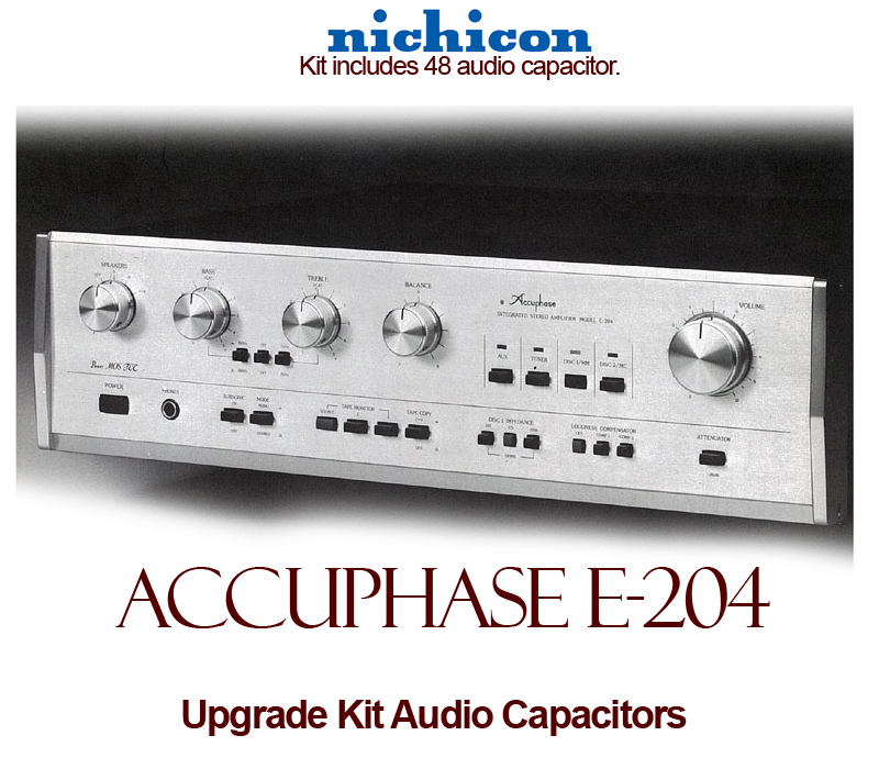 Accuphase E-204 Upgrade Kit Audio Capacitors