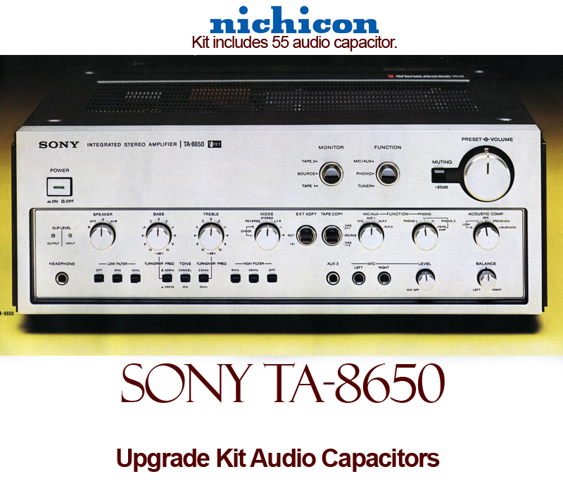 Sony TA-8650 Upgrade Kit Audio Capacitors