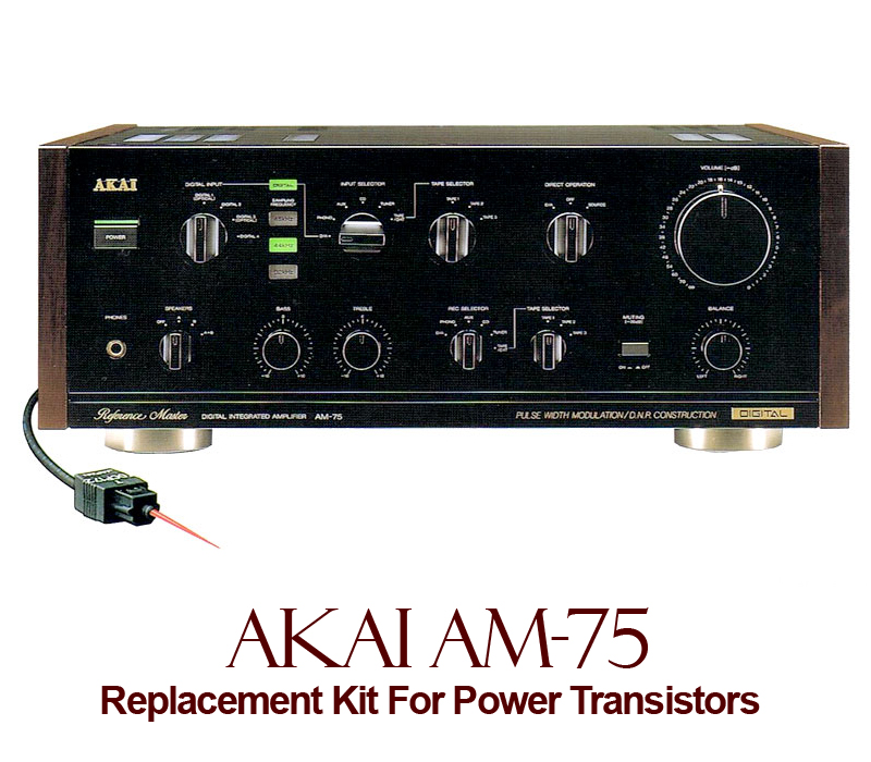 Akai AM-75 Replacement Kit Transistors