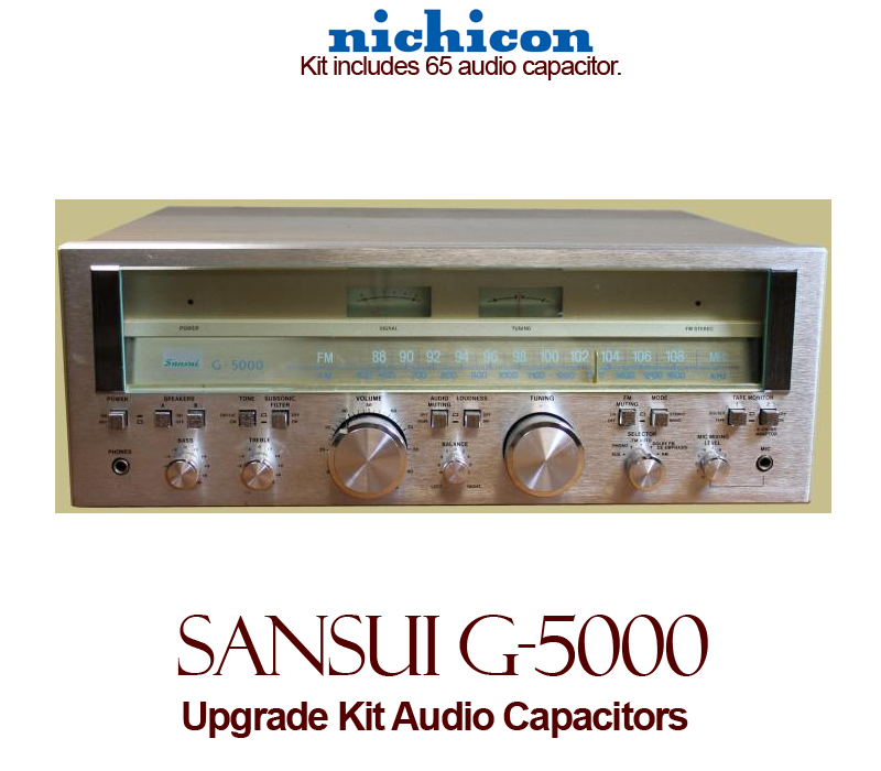 Sansui G-5000 Upgrade Kit Audio Capacitors
