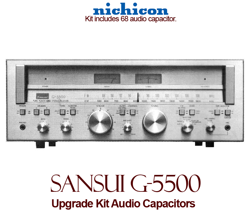 Sansui G-5500 Upgrade Kit Audio Capacitors