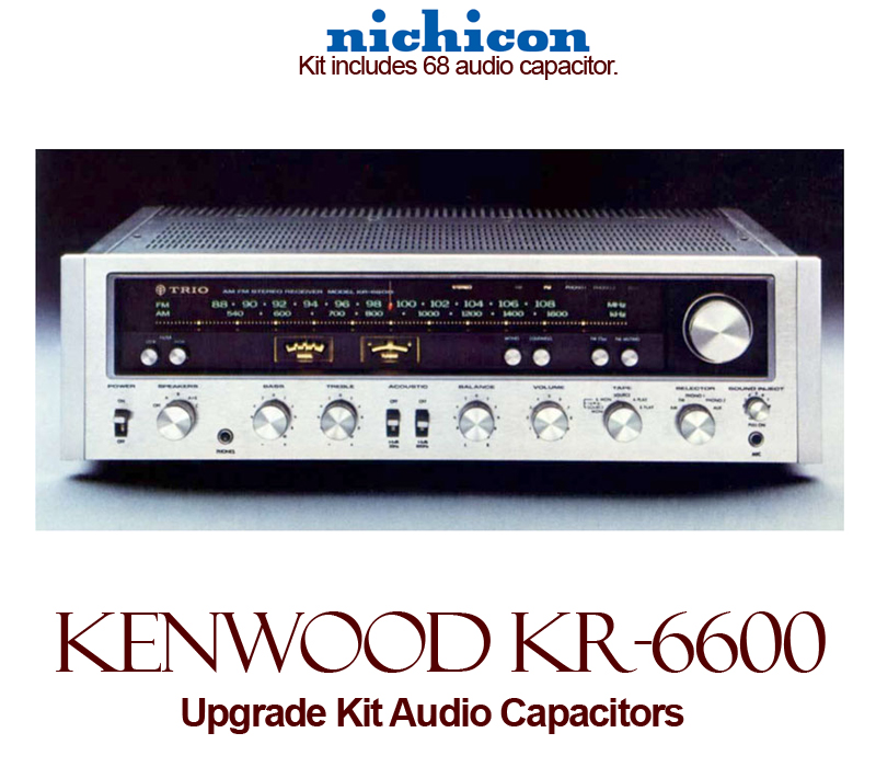 Kenwood KR-6600 Upgrade Kit Audio Capacitors