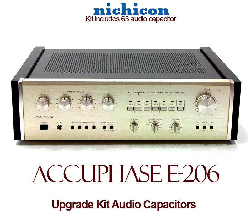 Accuphase E-206 Upgrade Kit Audio Capacitors