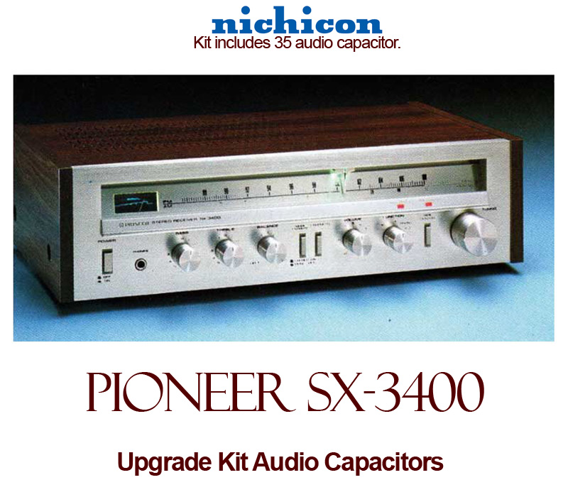 Pioneer SX-3400 Upgrade Kit Audio Capacitors