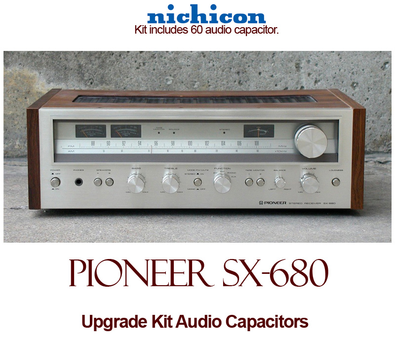 Pioneer SX-680 Upgrade Kit Audio Capacitors