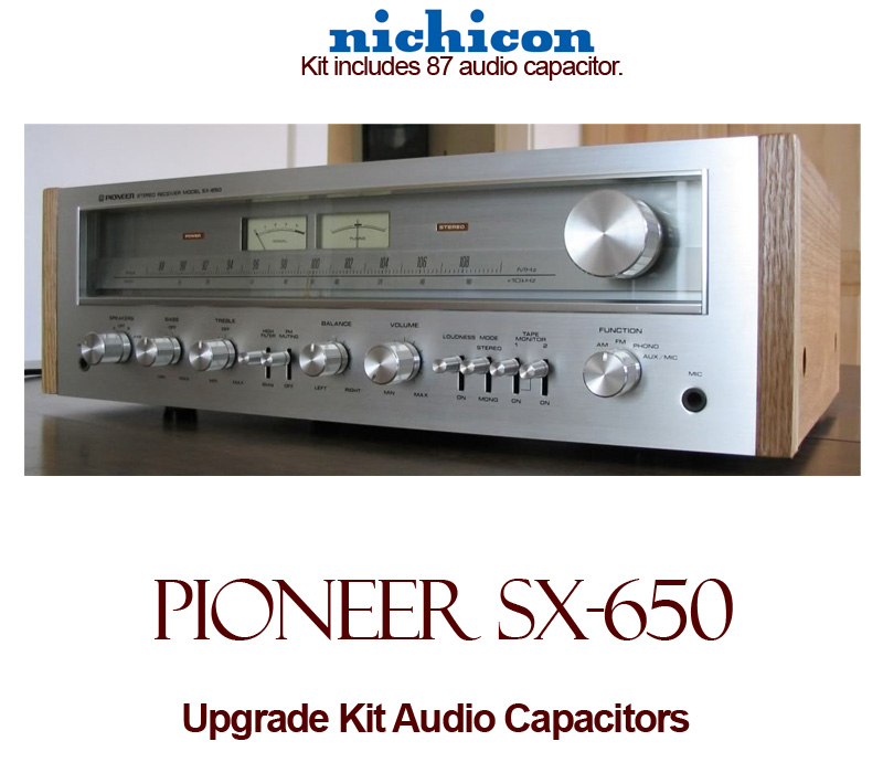 Pioneer SX-650 Upgrade Kit Audio Capacitors