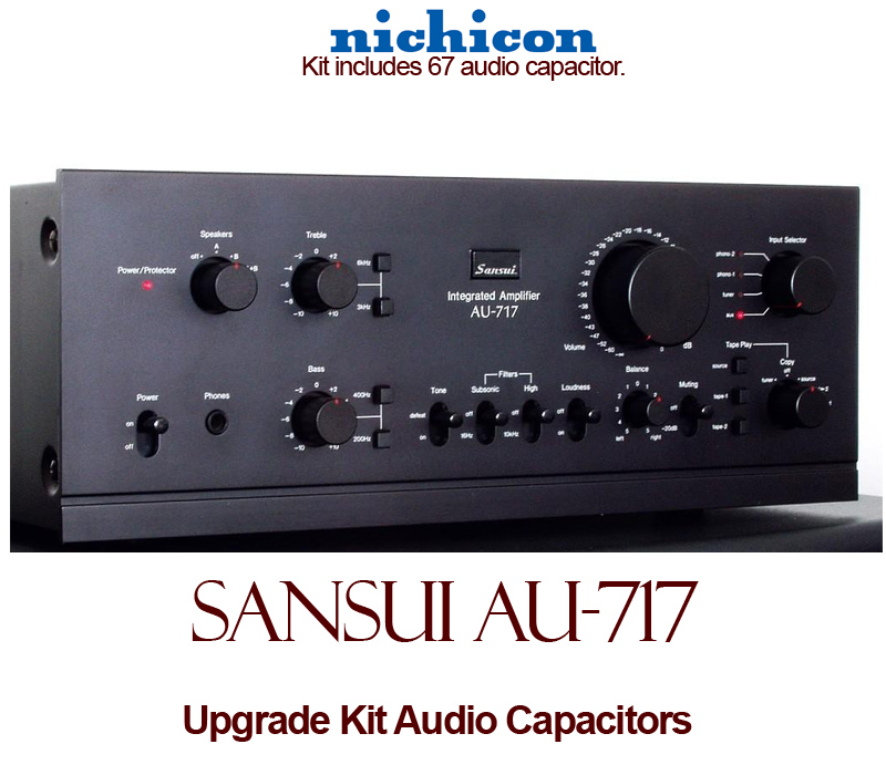 Sansui AU-717 Upgrade Kit Audio Capacitors