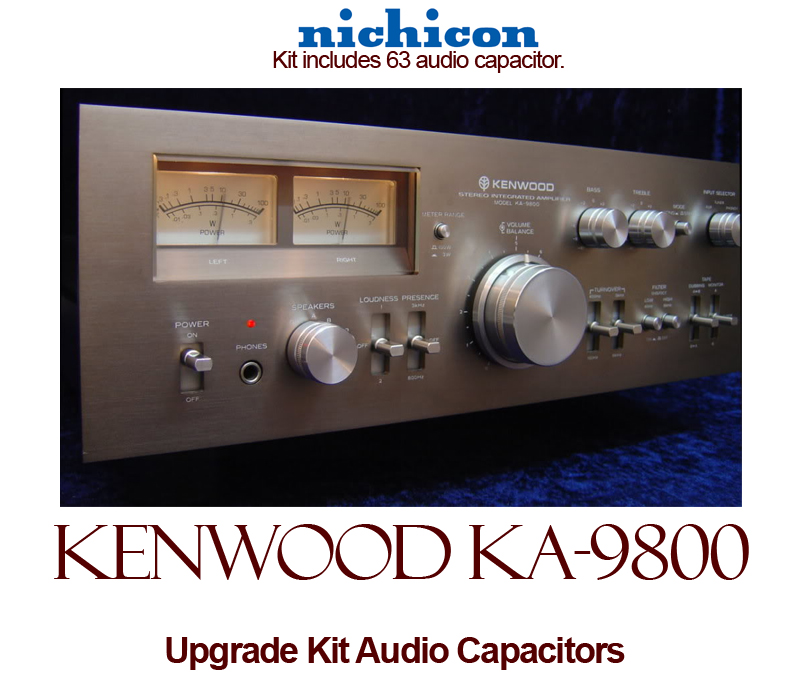 Kenwood KA-9800 Upgrade Kit Audio Capacitors