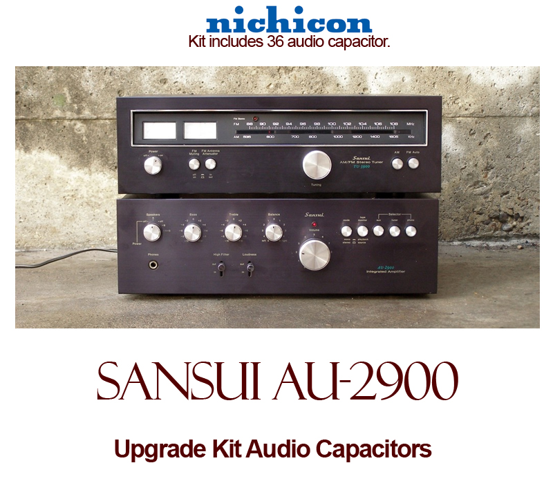 Sansui AU-2900 Upgrade Kit Audio Capacitors