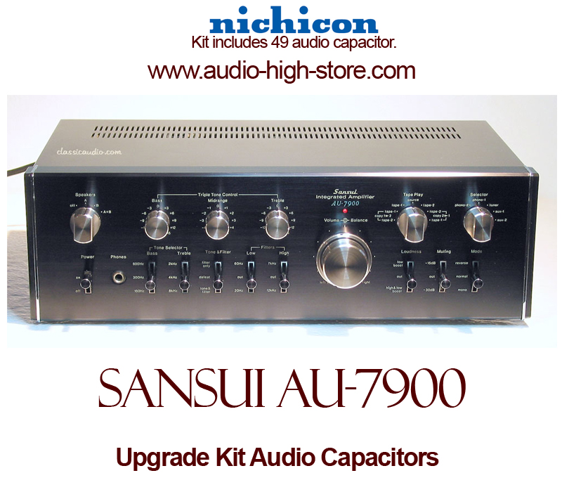 Sansui AU-7900 Upgrade Kit Audio Capacitors