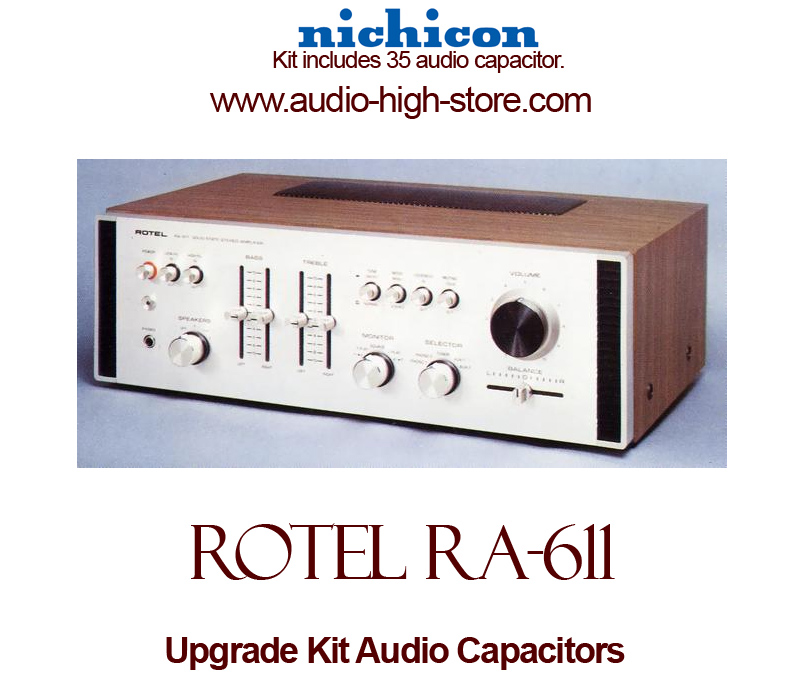 Rotel Ra 611 Upgrade Kit Audio Capacitors