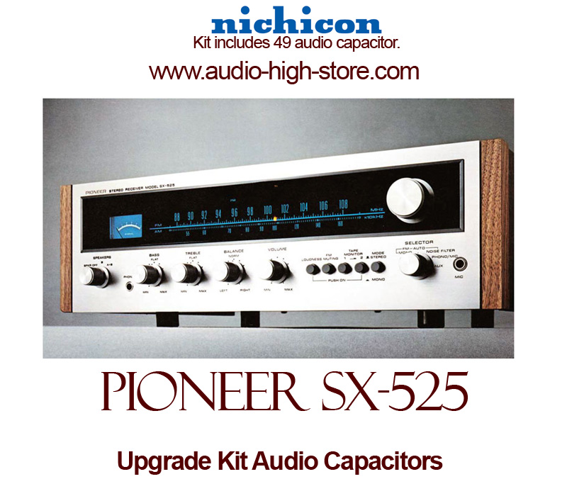 Pioneer SX-525 Upgrade Kit Audio Capacitors