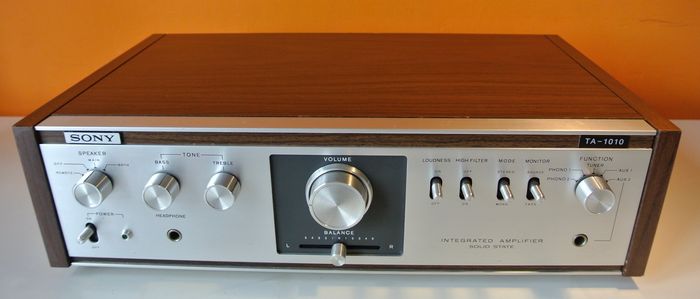 Sony TA-1010 Integrated Stereo Amplifier USER MANUAL Operating Instructions 