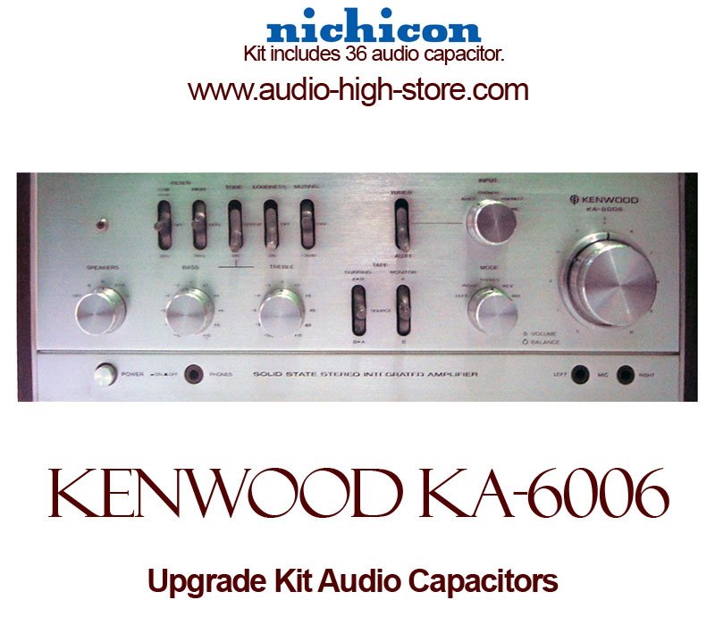 Kenwood KA-6006 Upgrade Kit Audio Capacitors