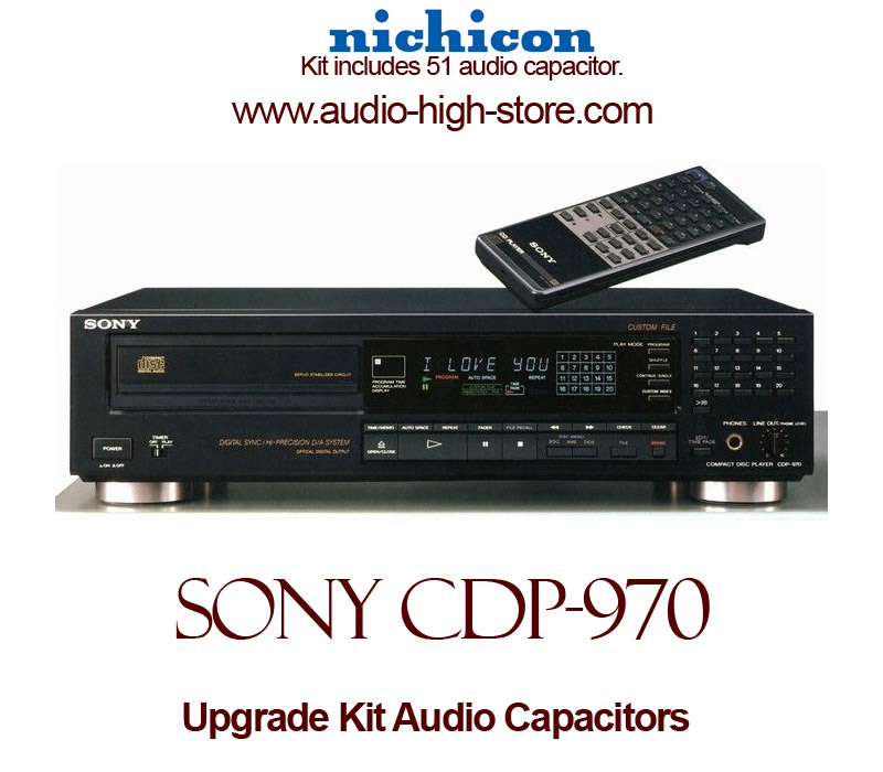 Sony CDP-970 Upgrade Kit Audio Capacitors