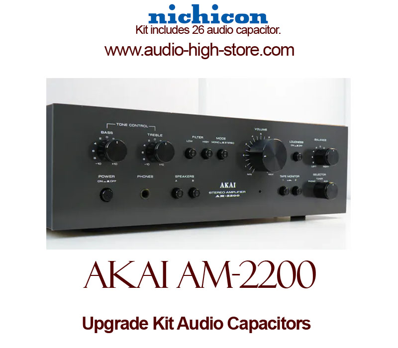 run out slave it can Akai AM-2200 Upgrade Kit Audio Capacitors
