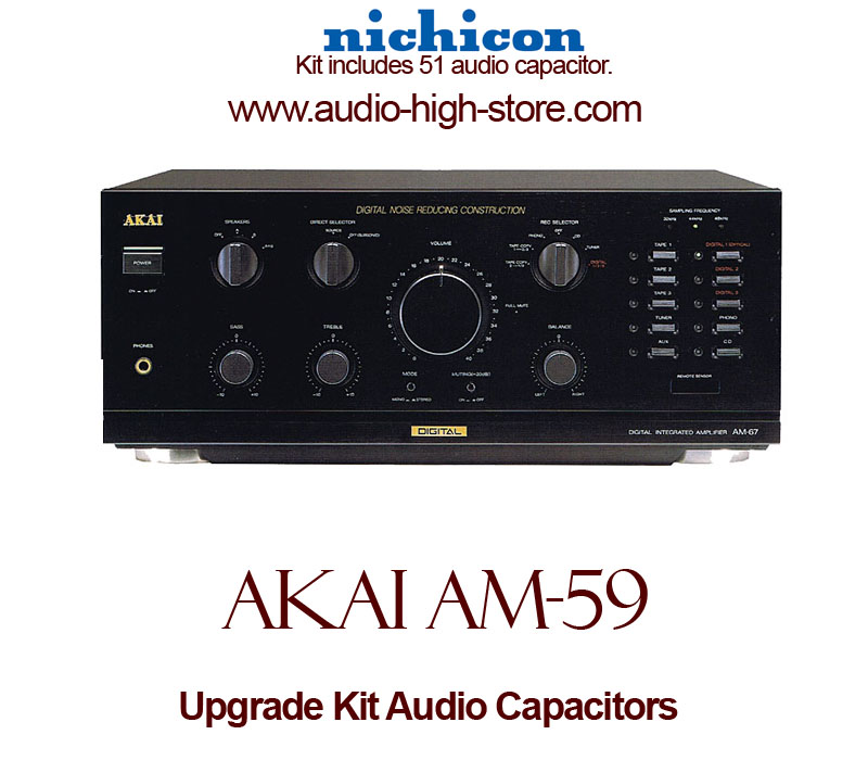 Akai AM-59 Upgrade Kit Audio Capacitors