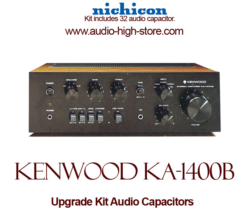 Kenwood KA-1400B Upgrade Kit Audio Capacitors