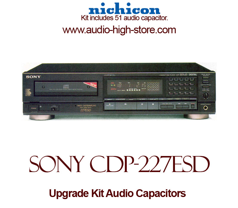 Sony CDP-227ESD Upgrade Kit Audio Capacitors