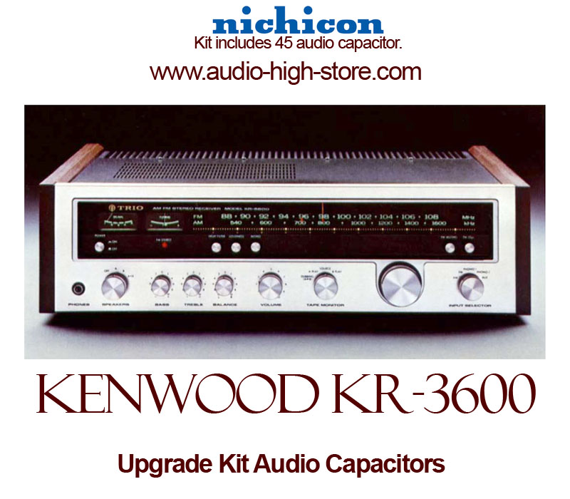 Kenwood KR-3600 Upgrade Kit Audio Capacitors