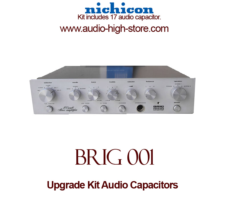 Brig 001 Upgrade Kit Audio Capacitors