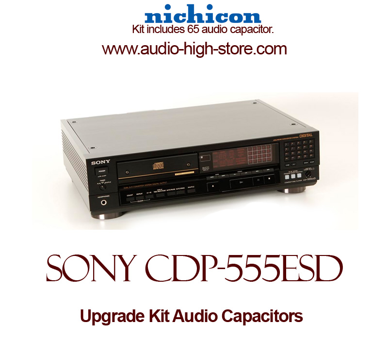 Sony CDP-555ESD Upgrade Kit Audio Capacitors